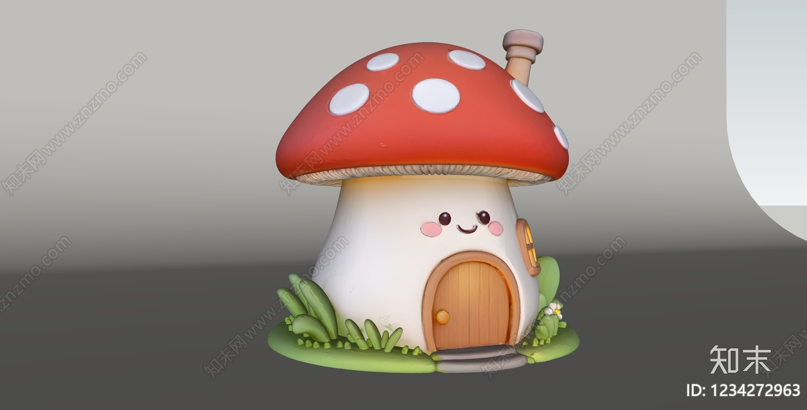 卡通雕塑摆件SU模型下载【ID:1234272963】