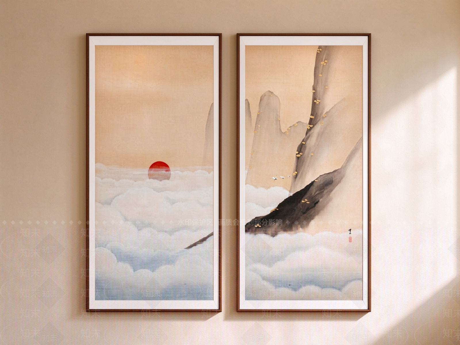 新中式山水画3D模型下载【ID:1234289552】
