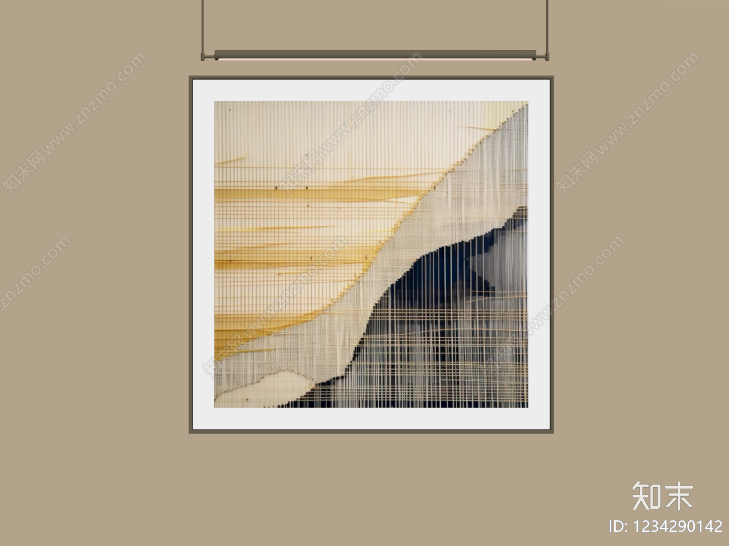 奶油风抽象挂画3D模型下载【ID:1234290142】