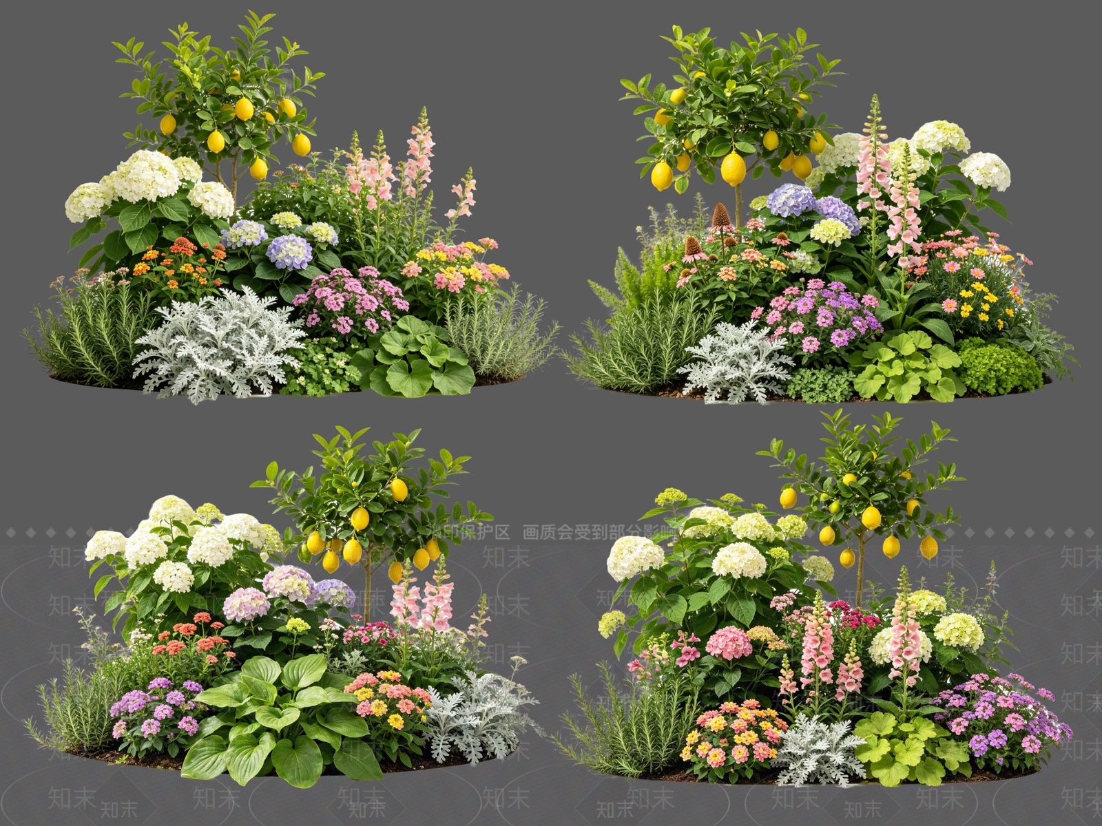 美式花境SU模型下载【ID:1234300646】