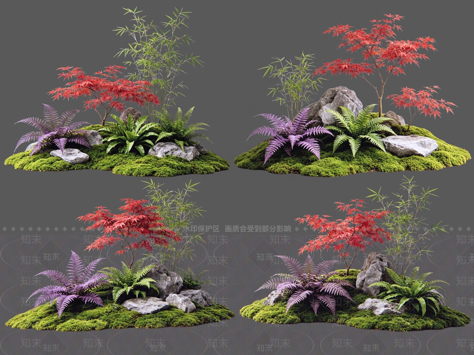 禅意花境SU模型下载【ID:1234305878】