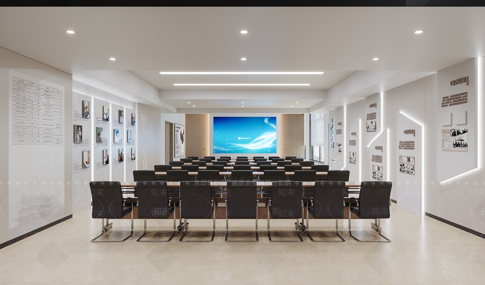 现代简约报告厅3D模型下载【ID:1234308571】