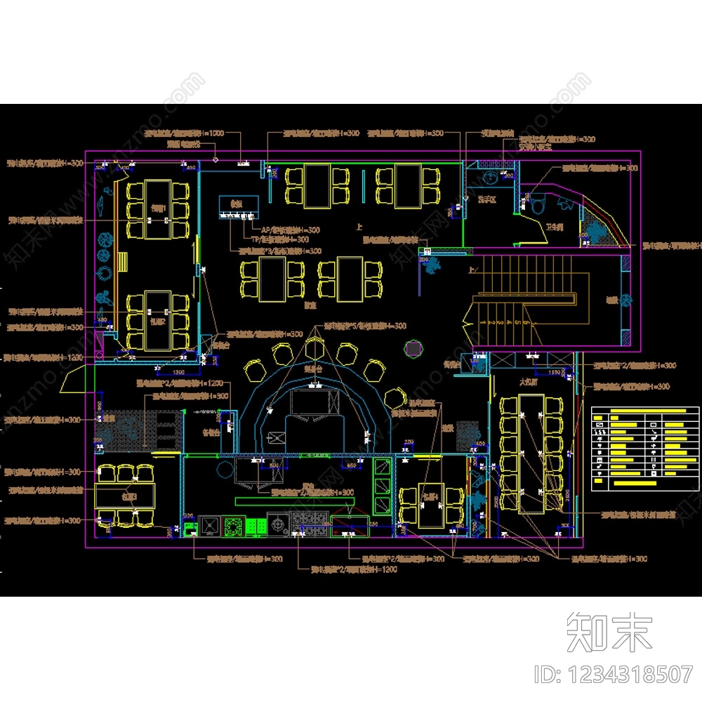 其他餐饮空间cad施工图下载【ID:1234318507】
