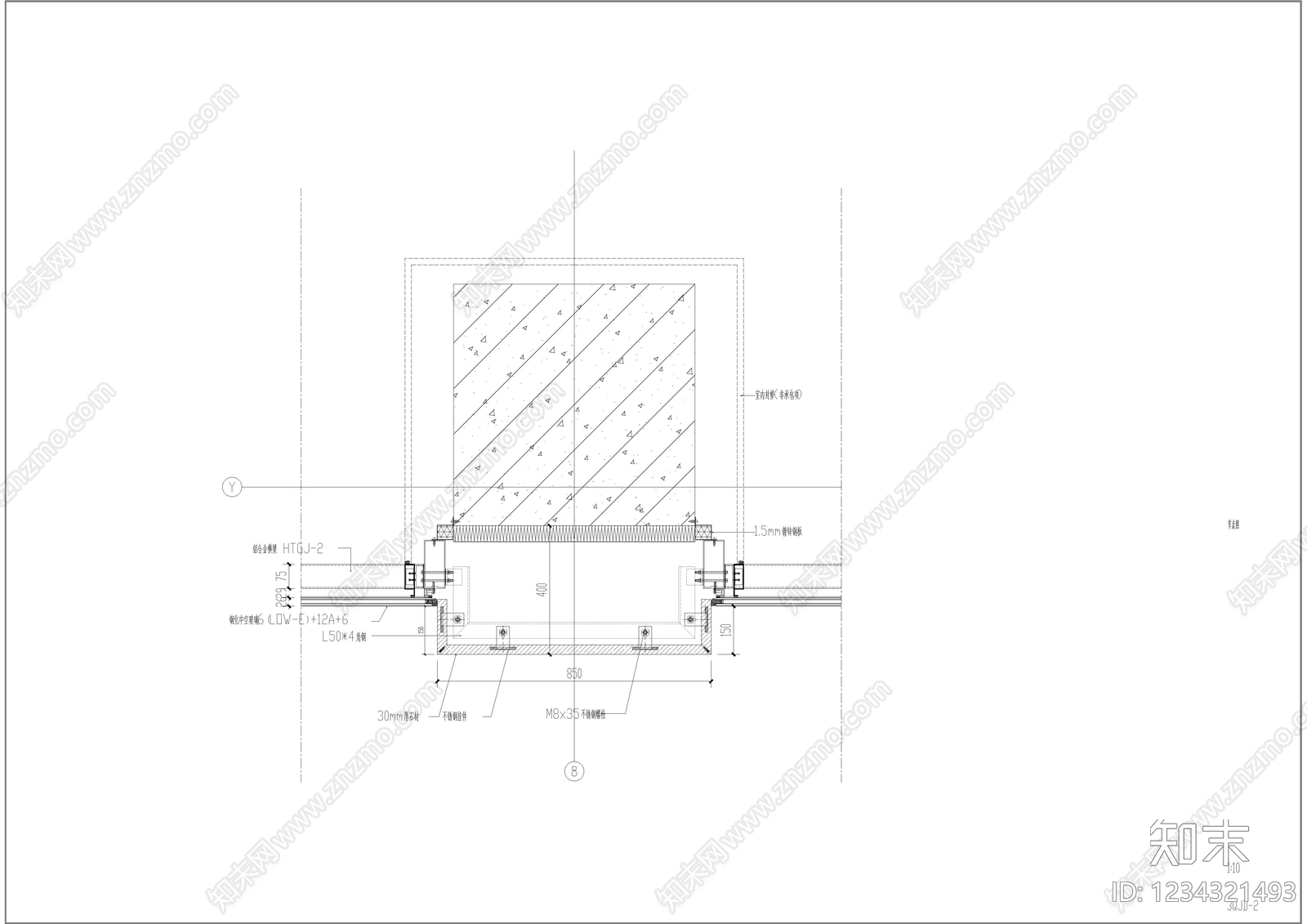 建筑综合节点cad施工图下载【ID:1234321493】