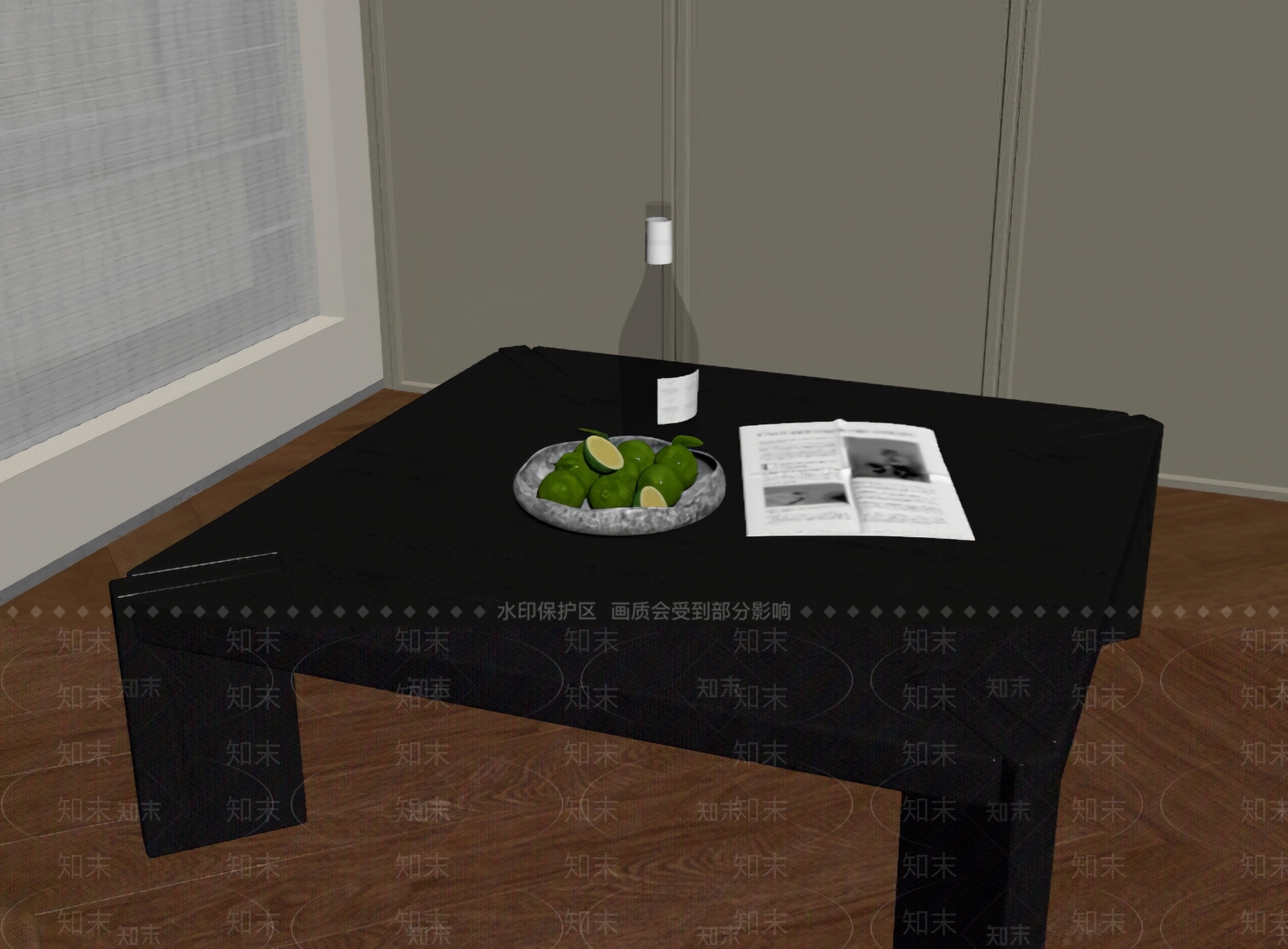 意式极简茶几3D模型下载【ID:1234340501】
