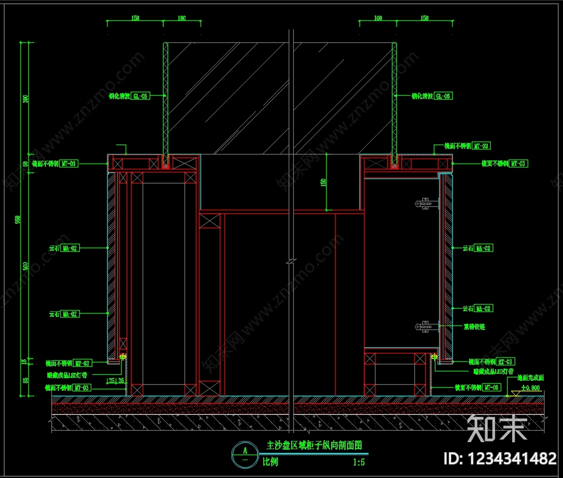 其他室内工艺节点cad施工图下载【ID:1234341482】