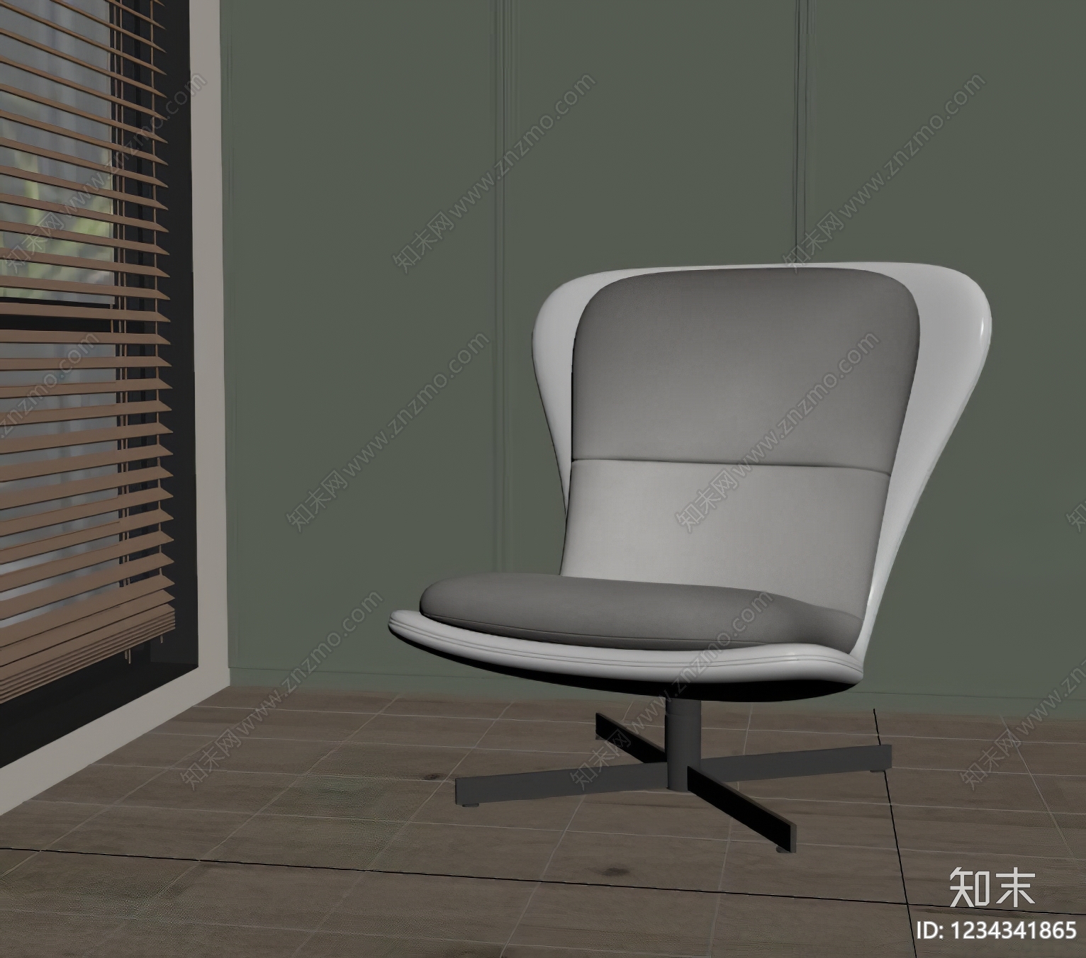 现代简约休闲椅SU模型下载【ID:1234341865】