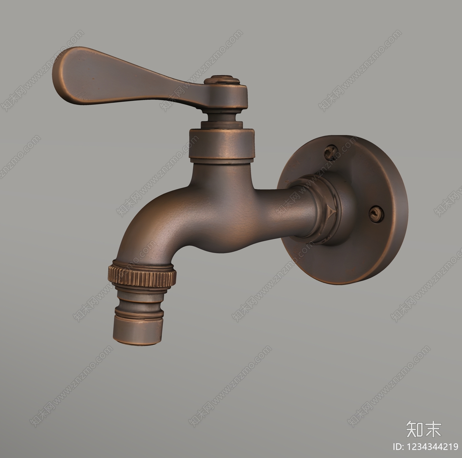 复古水龙头SU模型下载【ID:1234344219】