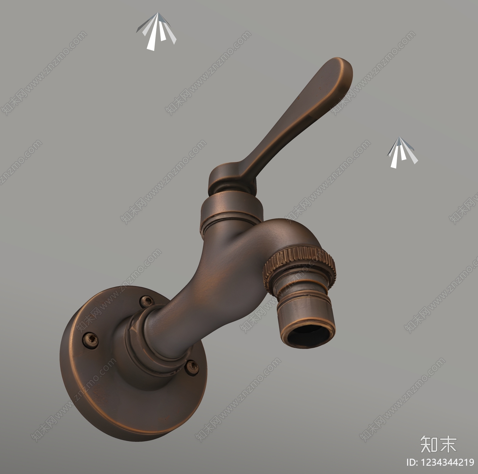 复古水龙头SU模型下载【ID:1234344219】