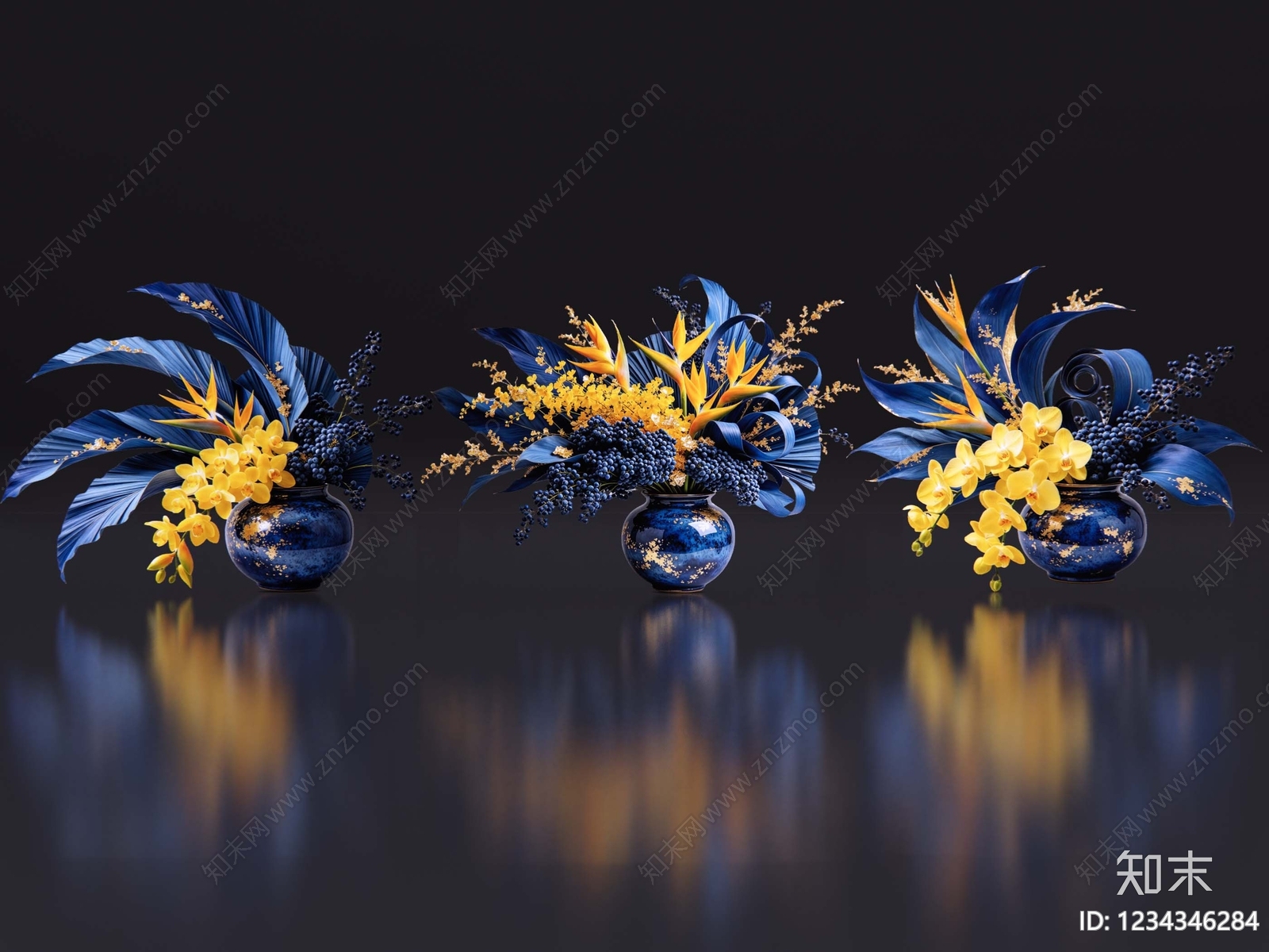轻奢花瓶SU模型下载【ID:1234346284】