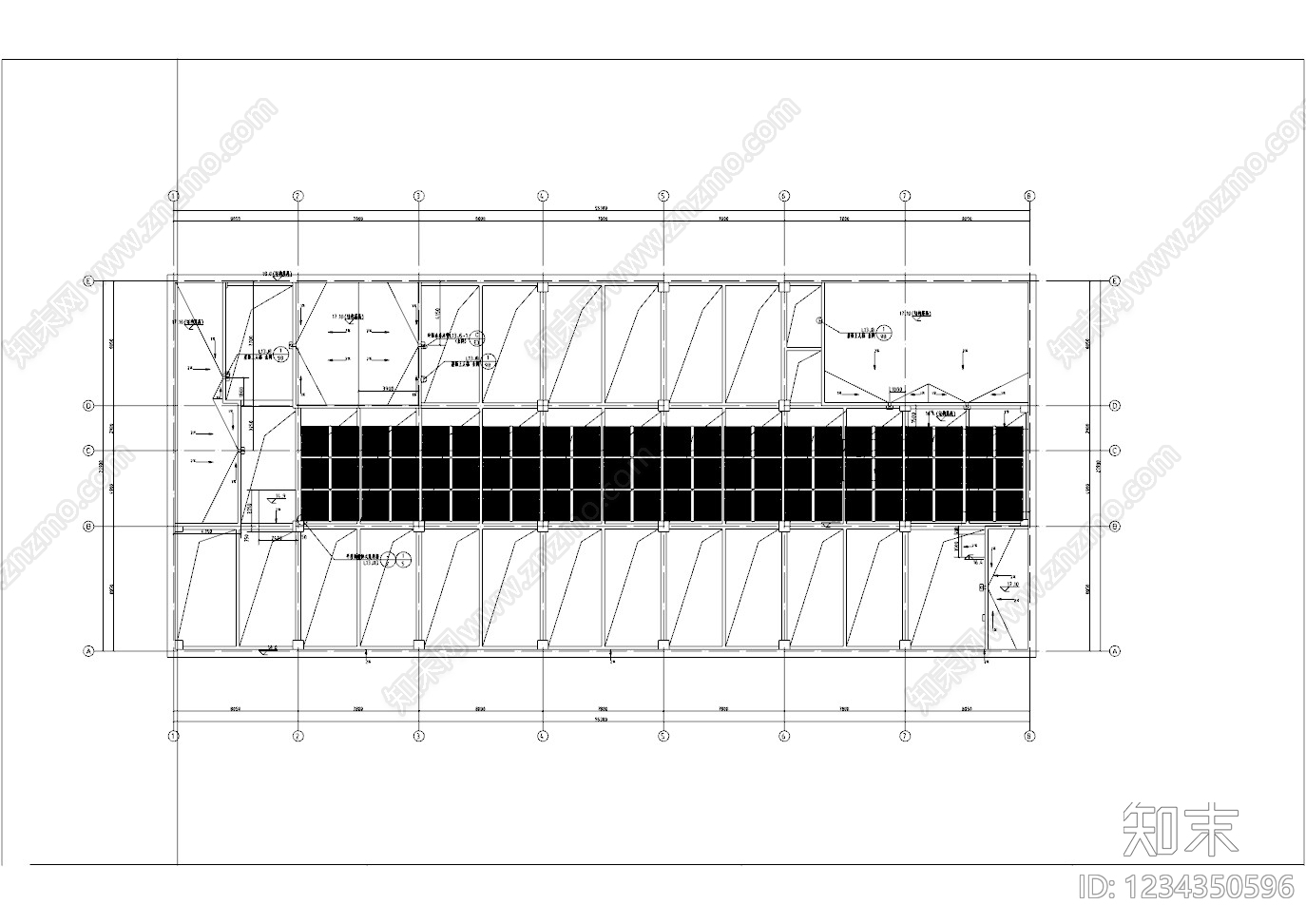 医院建筑cad施工图下载【ID:1234350596】