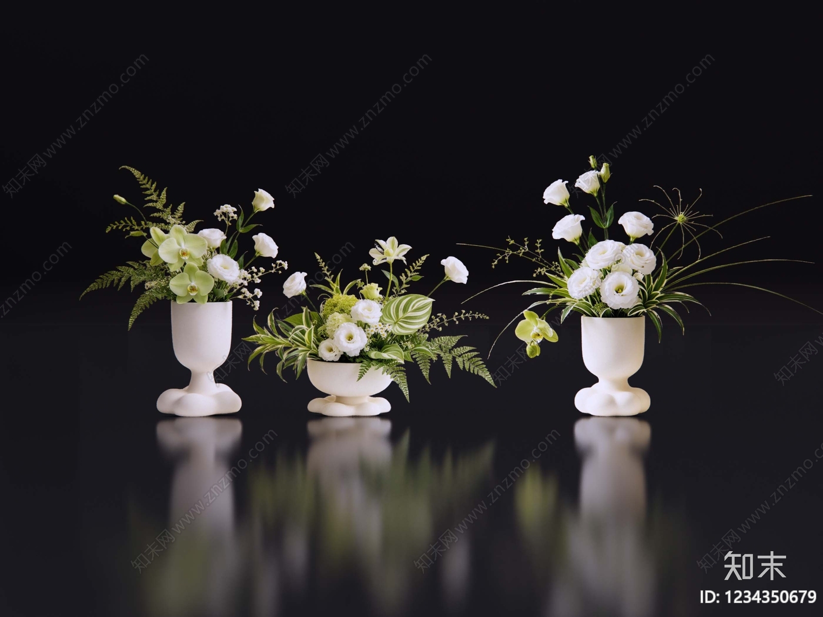 奶油风花瓶SU模型下载【ID:1234350679】