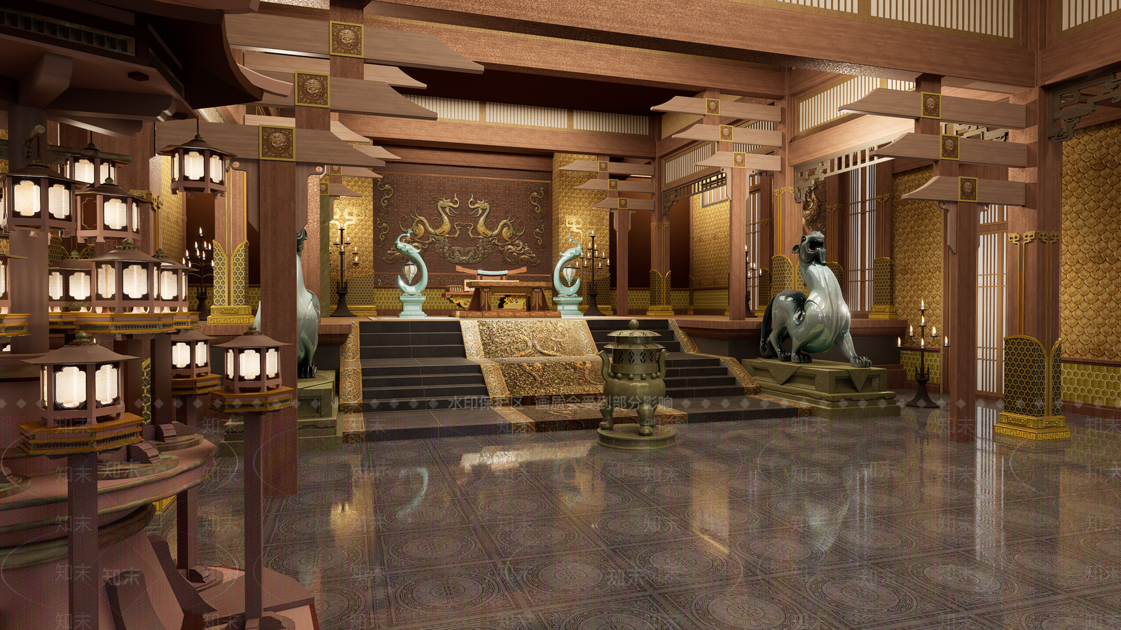 中式影视SU模型下载【ID:1234357939】