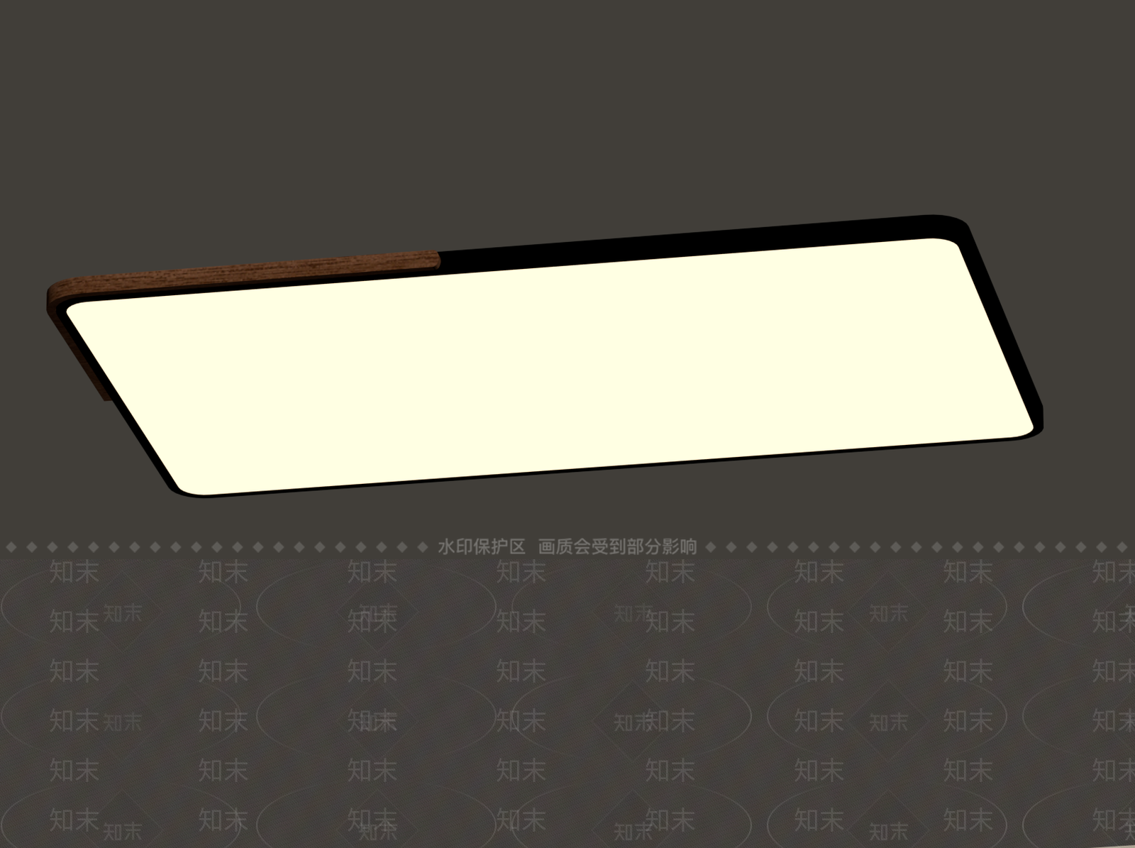 原木风吸顶灯SU模型下载【ID:1234359029】