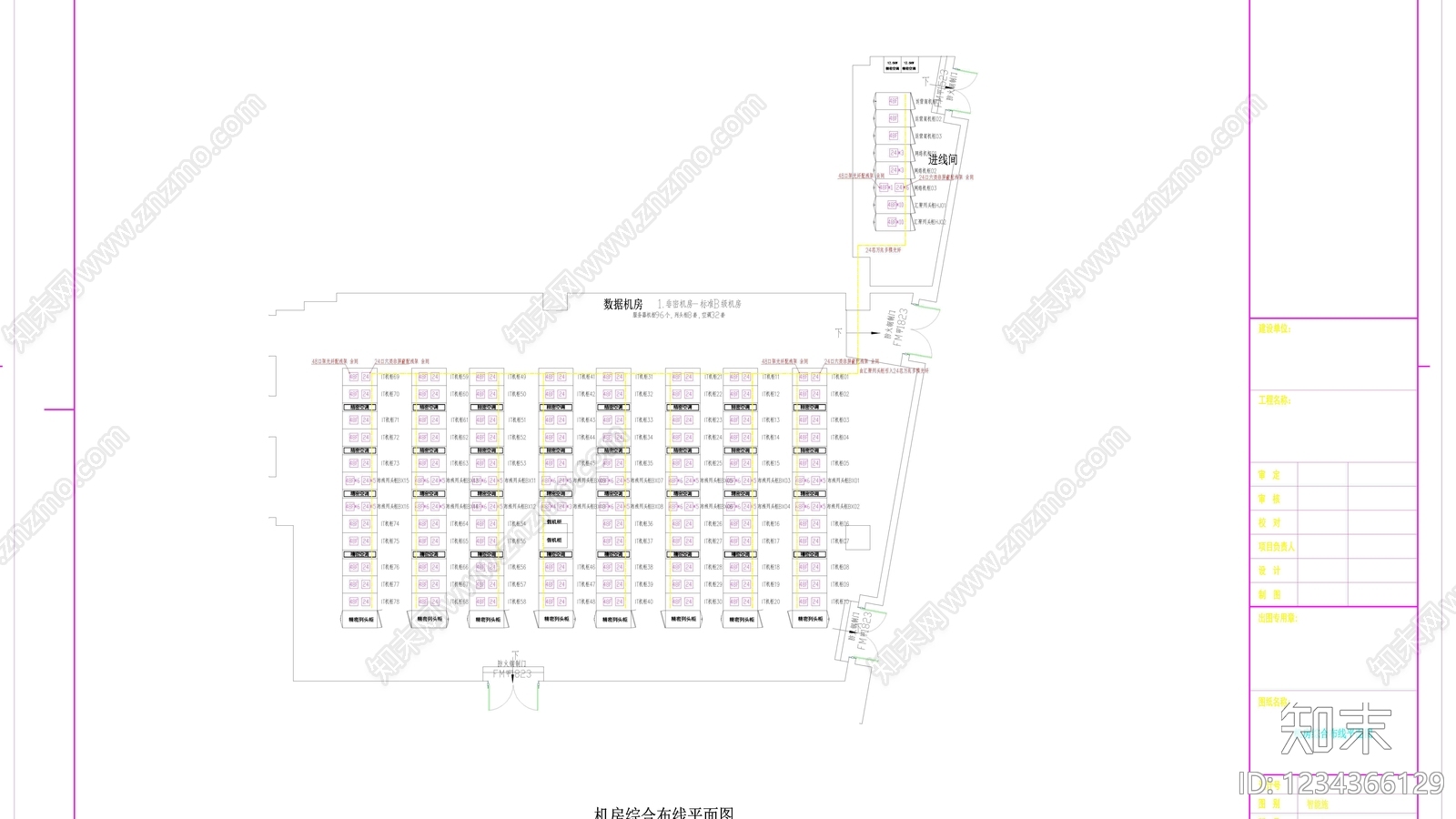 供配电系统cad施工图下载【ID:1234366129】