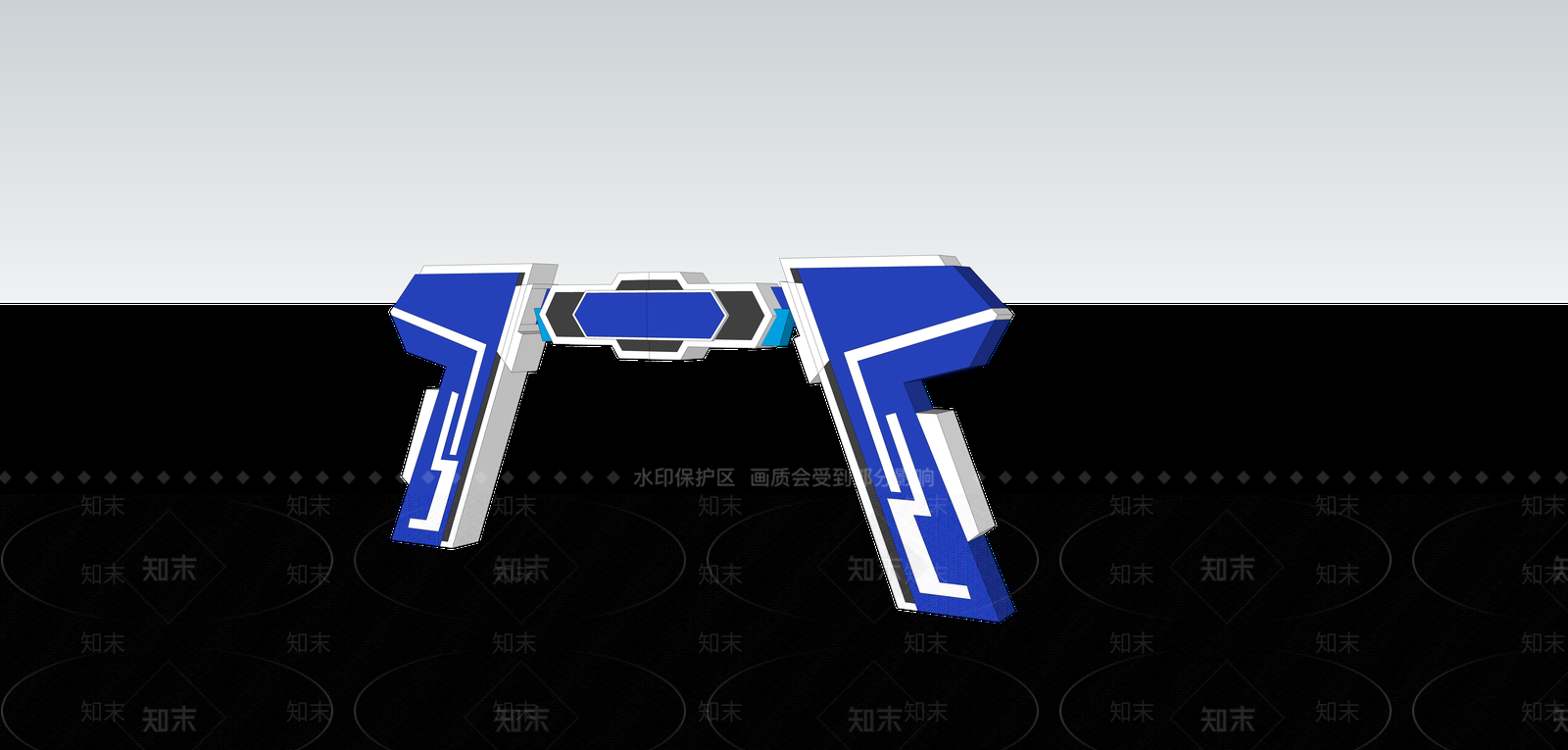 未来主义活动门头SU模型下载【ID:1234370025】