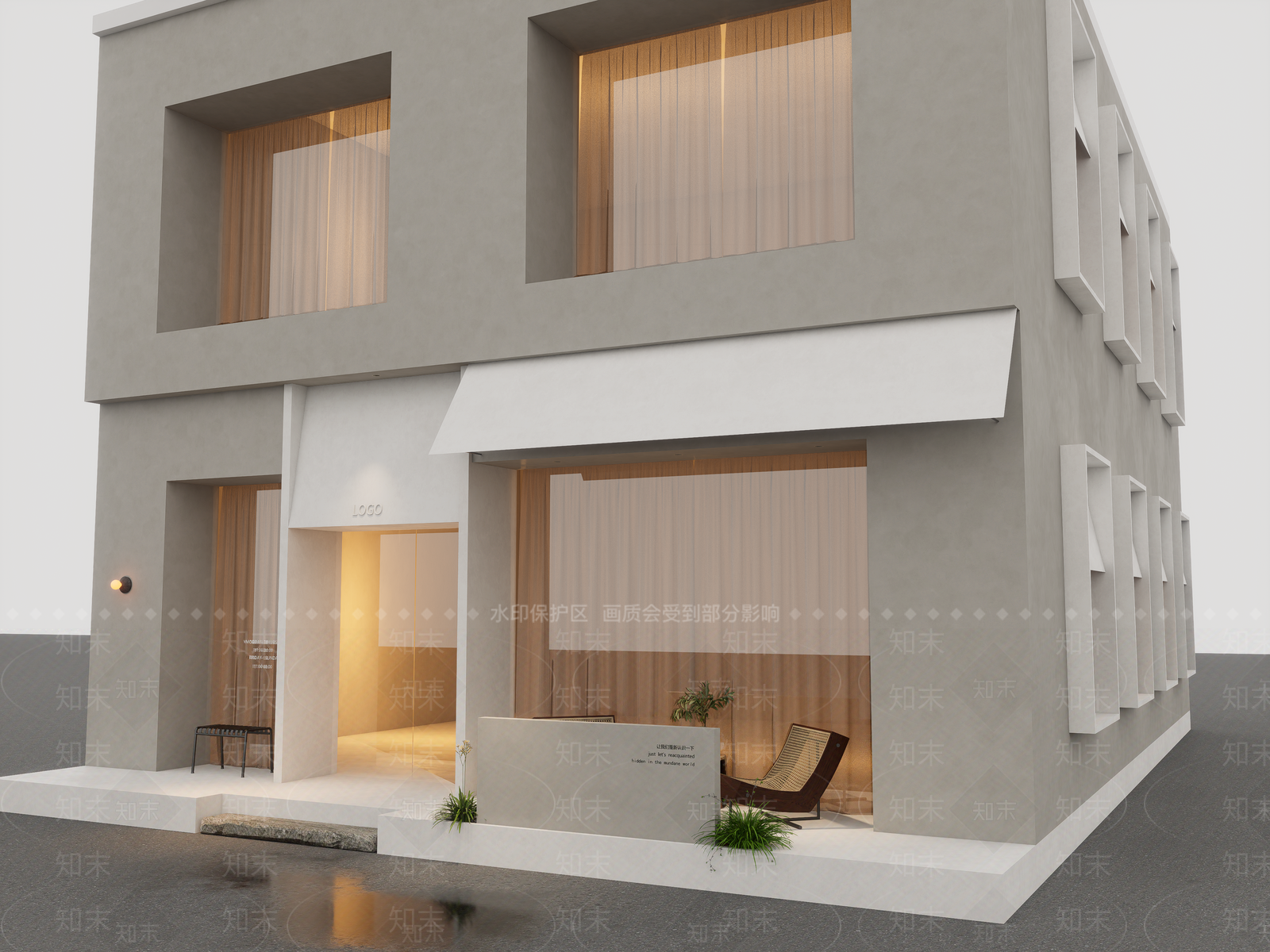 极简美妆店SU模型下载【ID:1234374724】