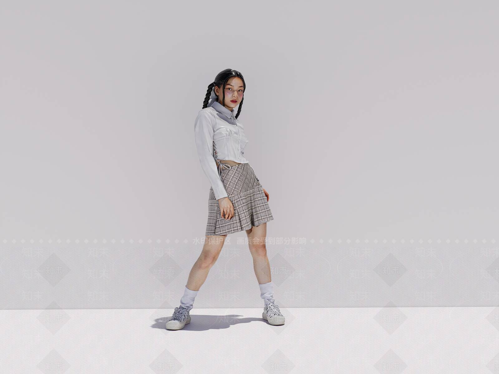 女人SU模型下载【ID:1234375018】