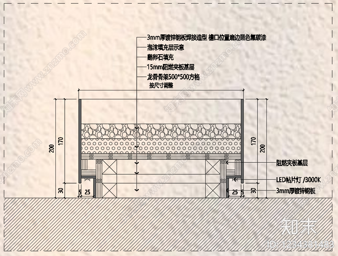 地面综合节点cad施工图下载【ID:1234381483】