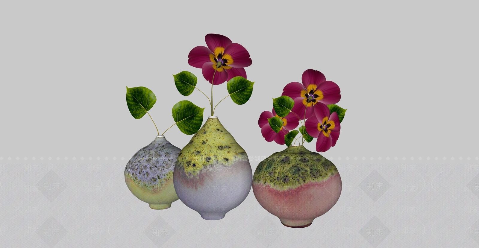 现代花瓶SU模型下载【ID:1234382330】