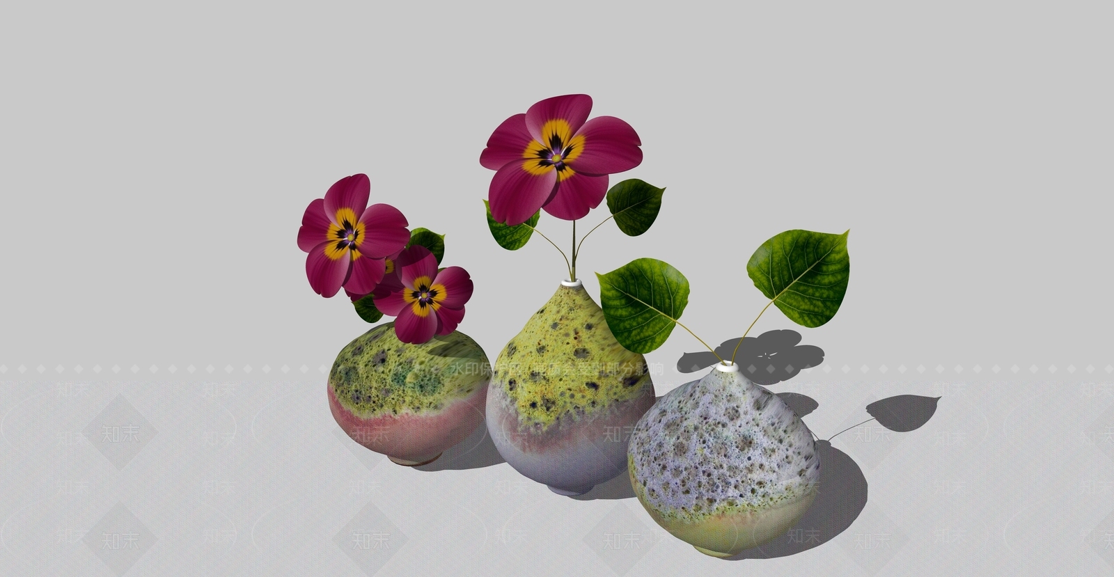 现代花瓶SU模型下载【ID:1234382330】