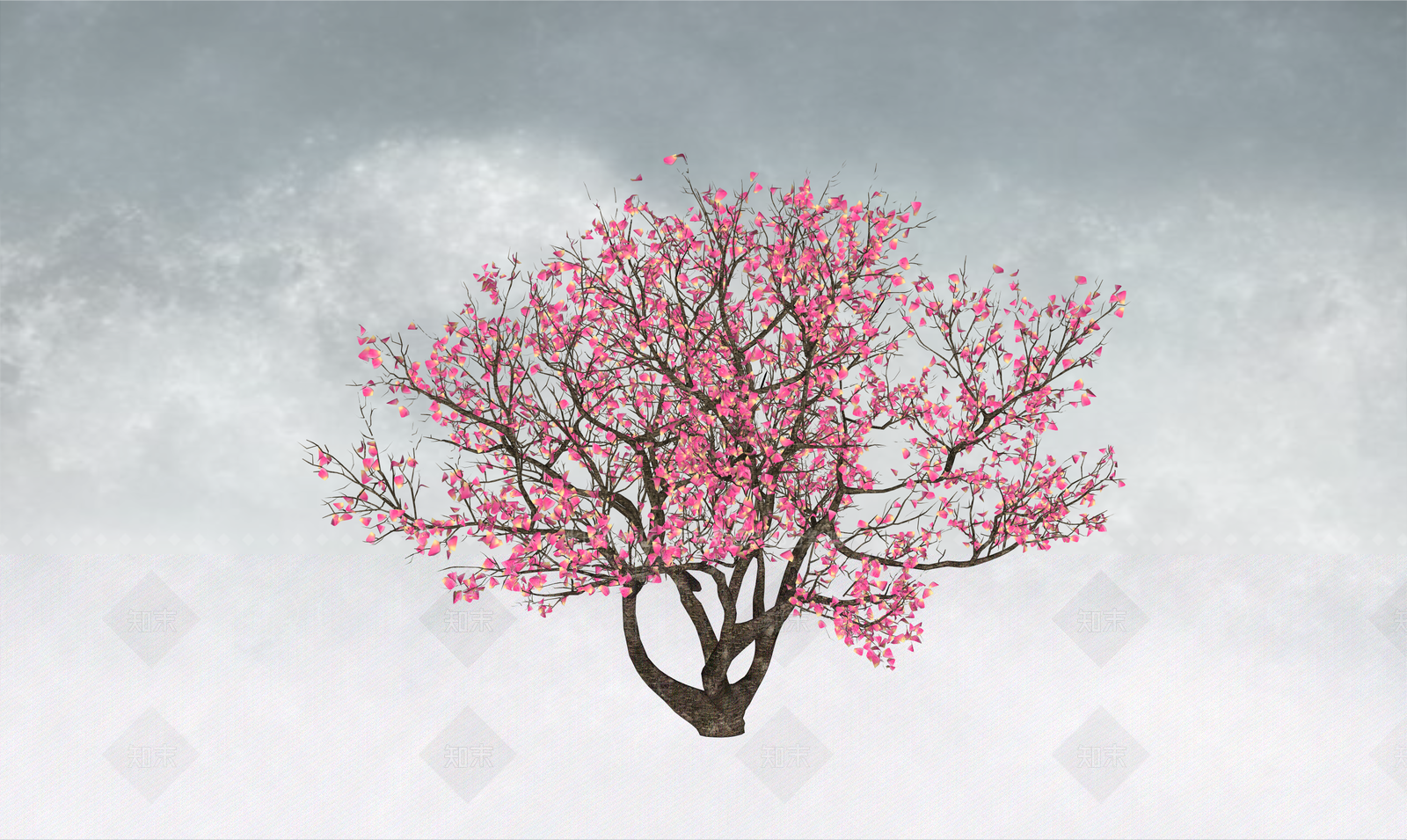 极简乔木SU模型下载【ID:1234383876】
