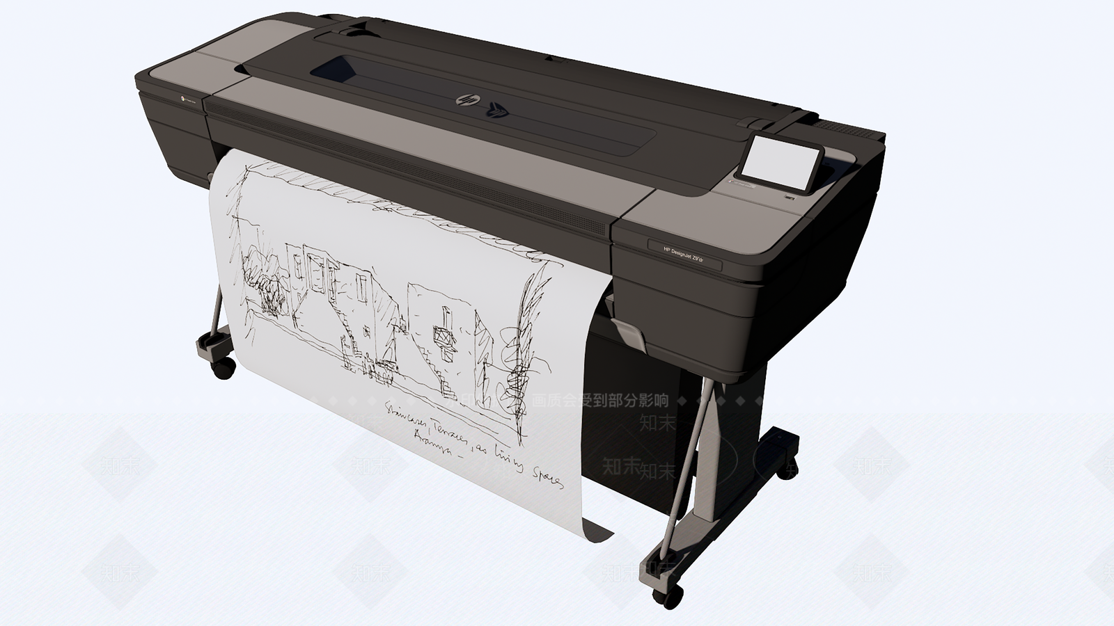打印机SU模型下载【ID:1234384826】