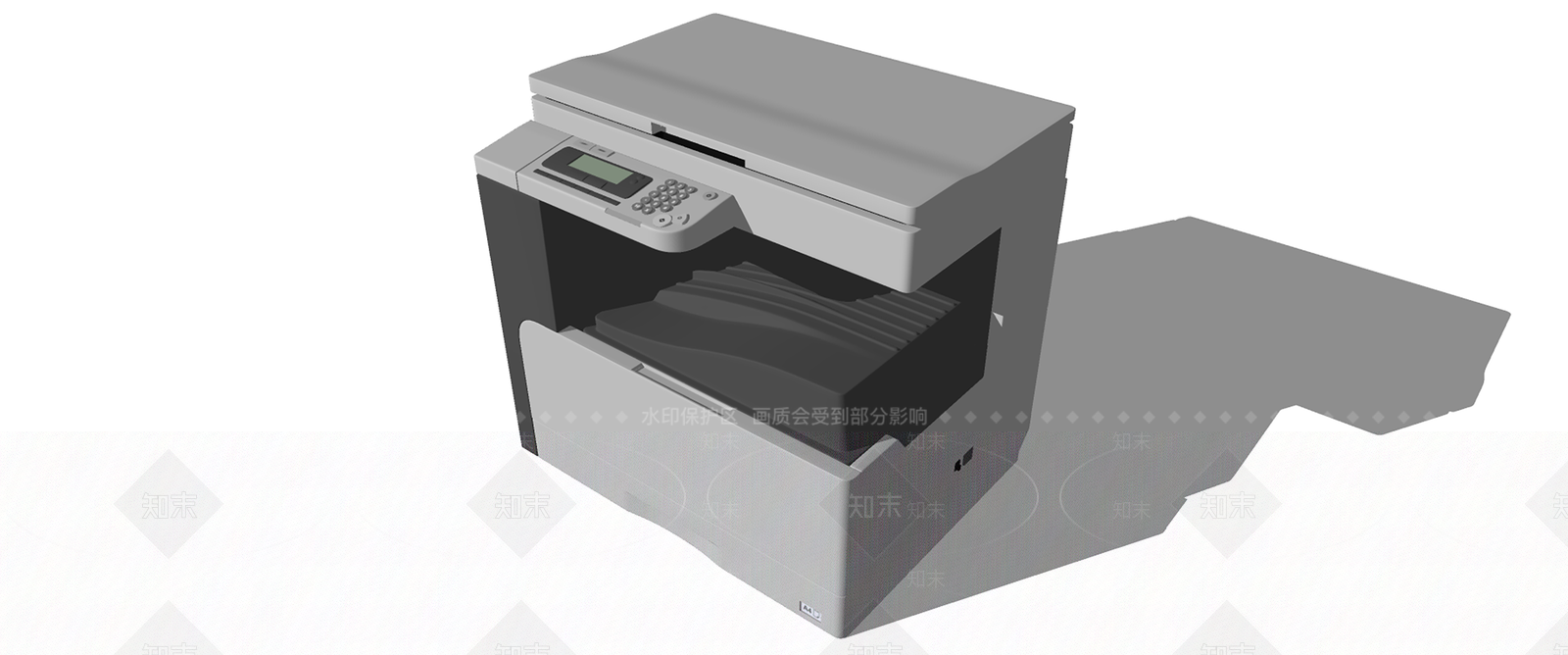 打印机SU模型下载【ID:1234385071】