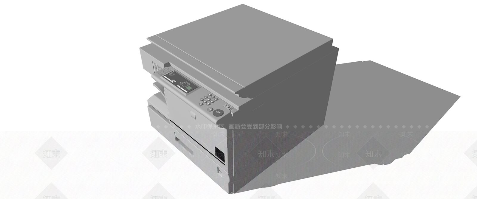 打印机SU模型下载【ID:1234385548】