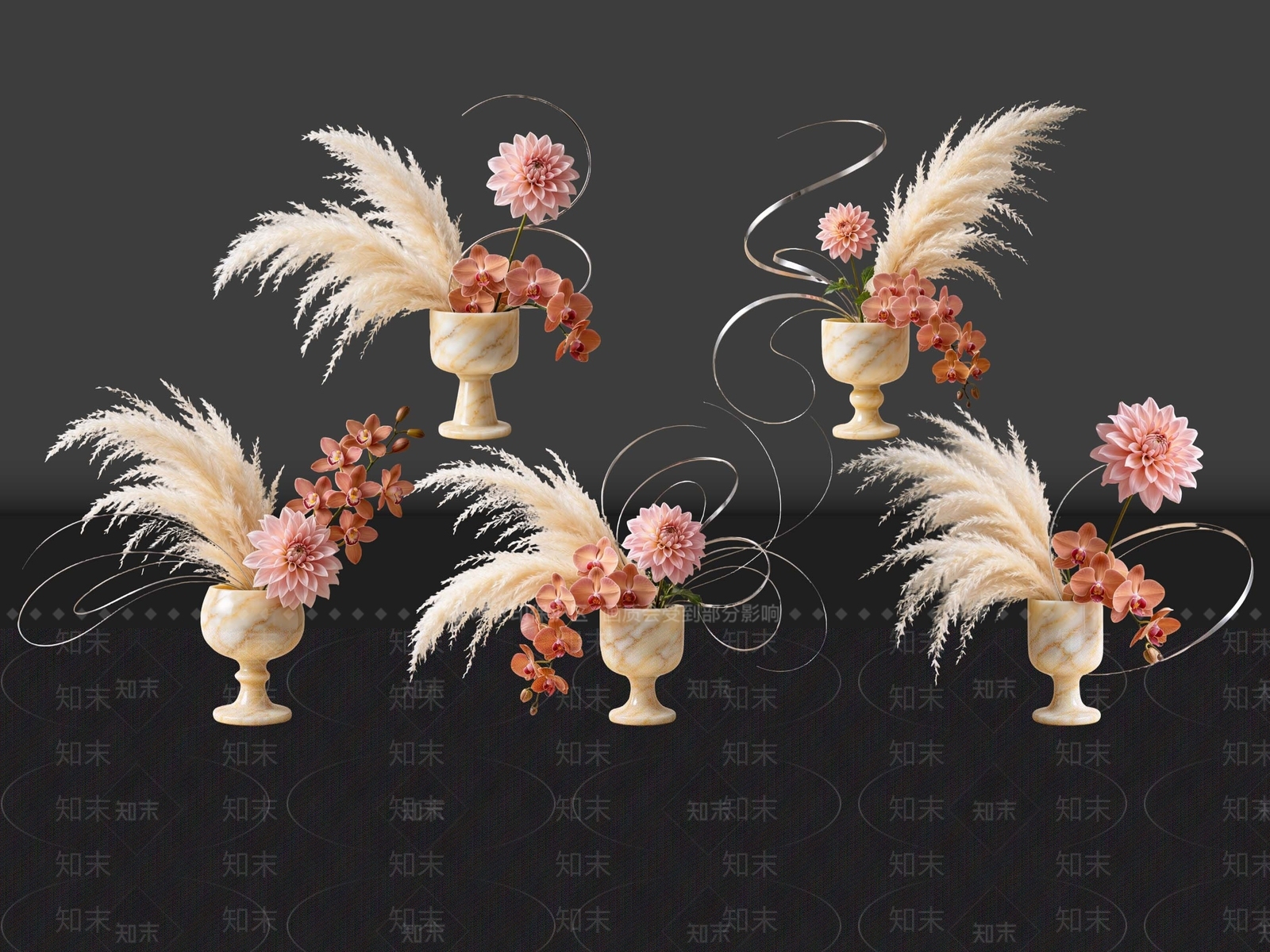 轻奢花境SU模型下载【ID:1234386477】
