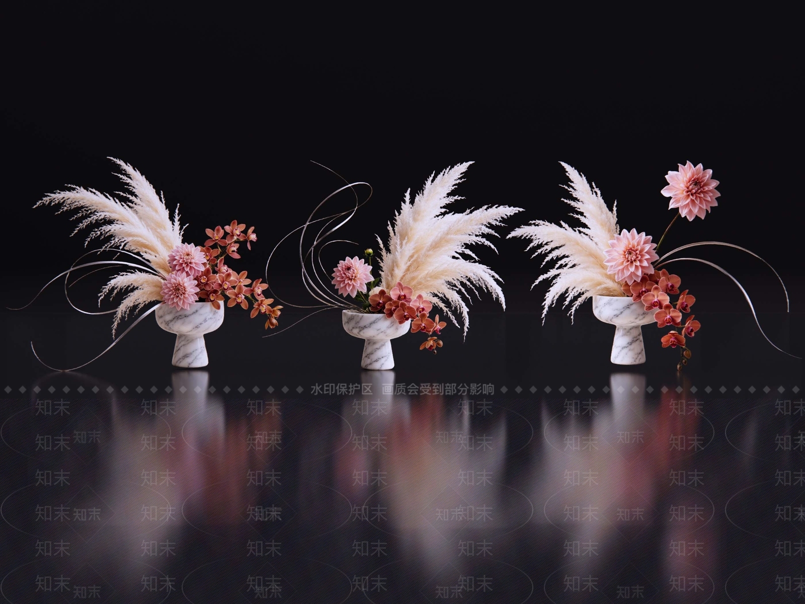 轻奢花境SU模型下载【ID:1234386500】