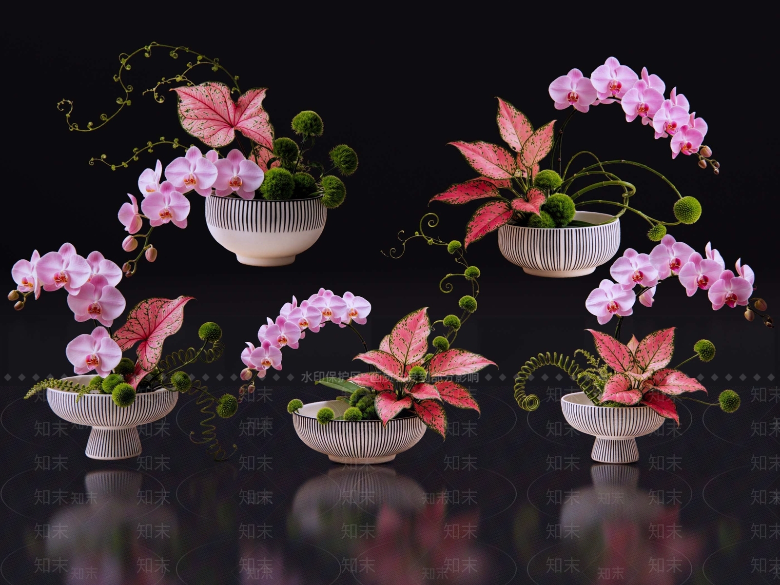 日式花境SU模型下载【ID:1234386559】
