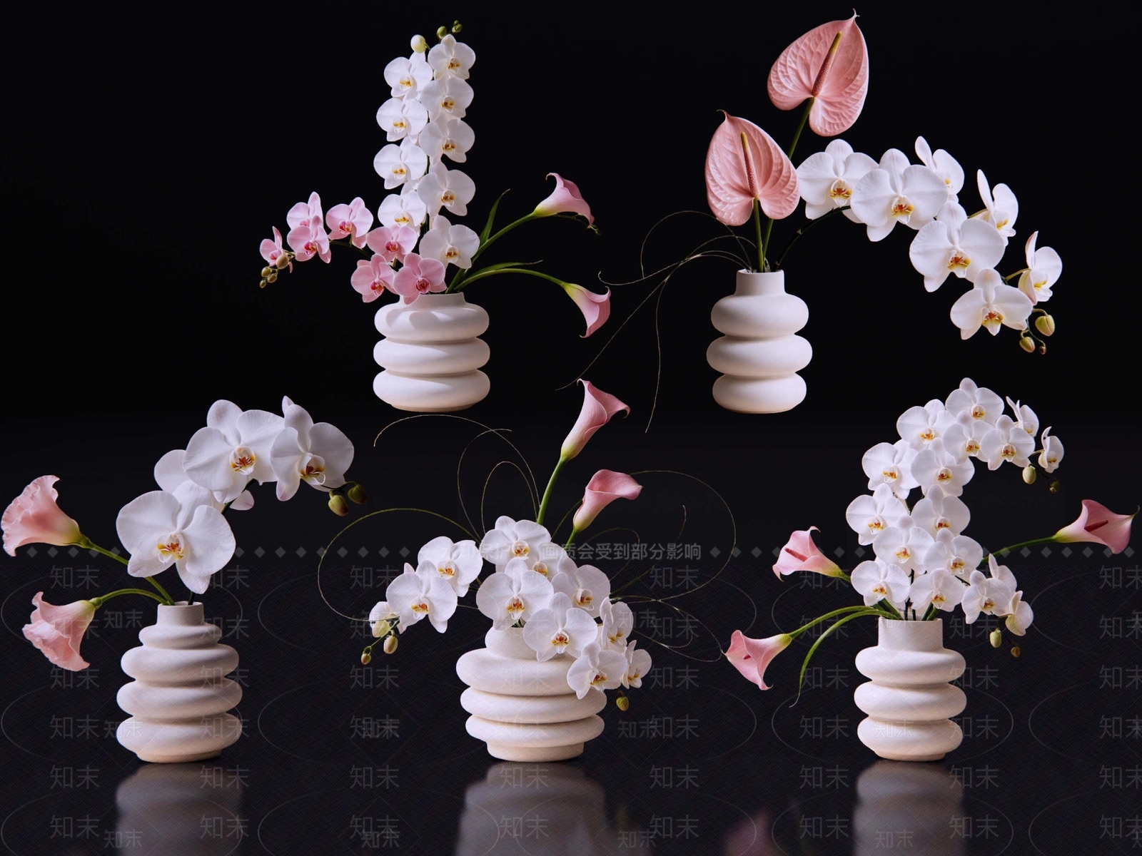 奶油风花境SU模型下载【ID:1234386665】