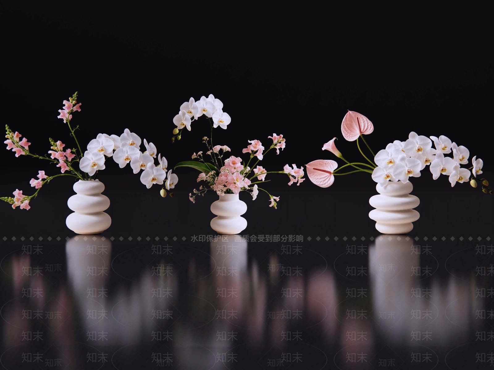 奶油风花境SU模型下载【ID:1234386732】