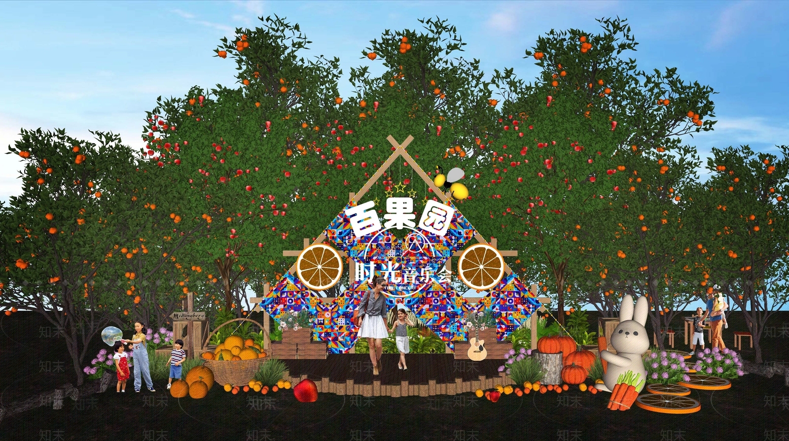 孟菲斯农业景观SU模型下载【ID:1234394401】