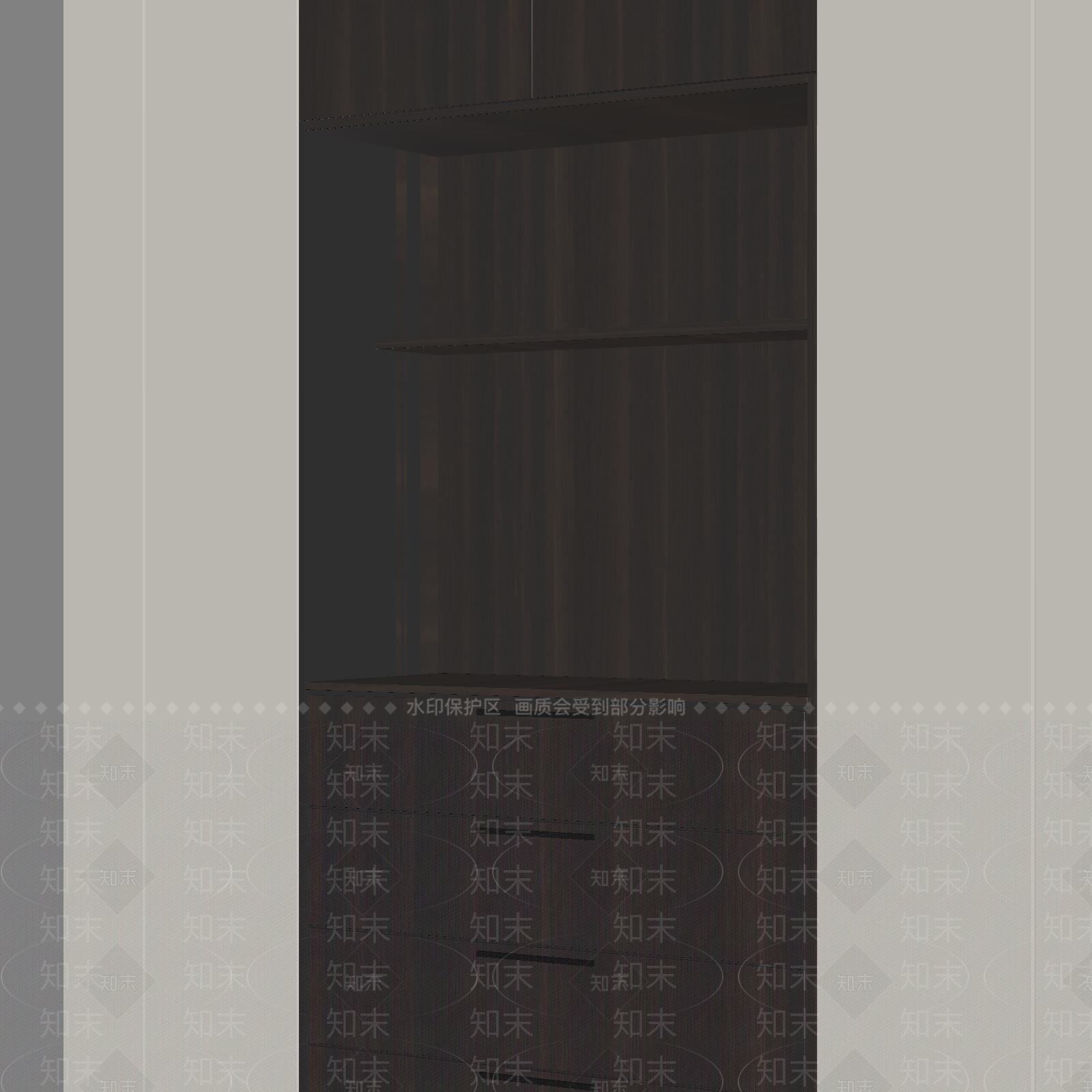 意式极简木饰面3D模型下载【ID:1234395600】