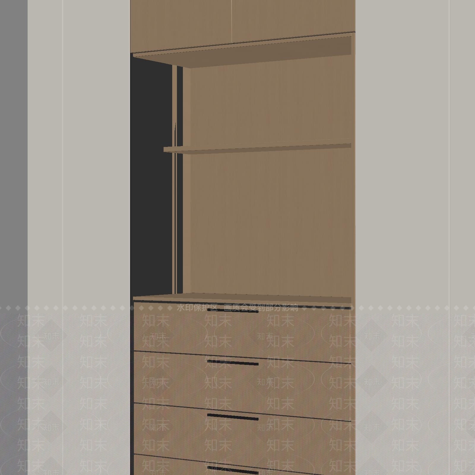 原木风木饰面3D模型下载【ID:1234395643】