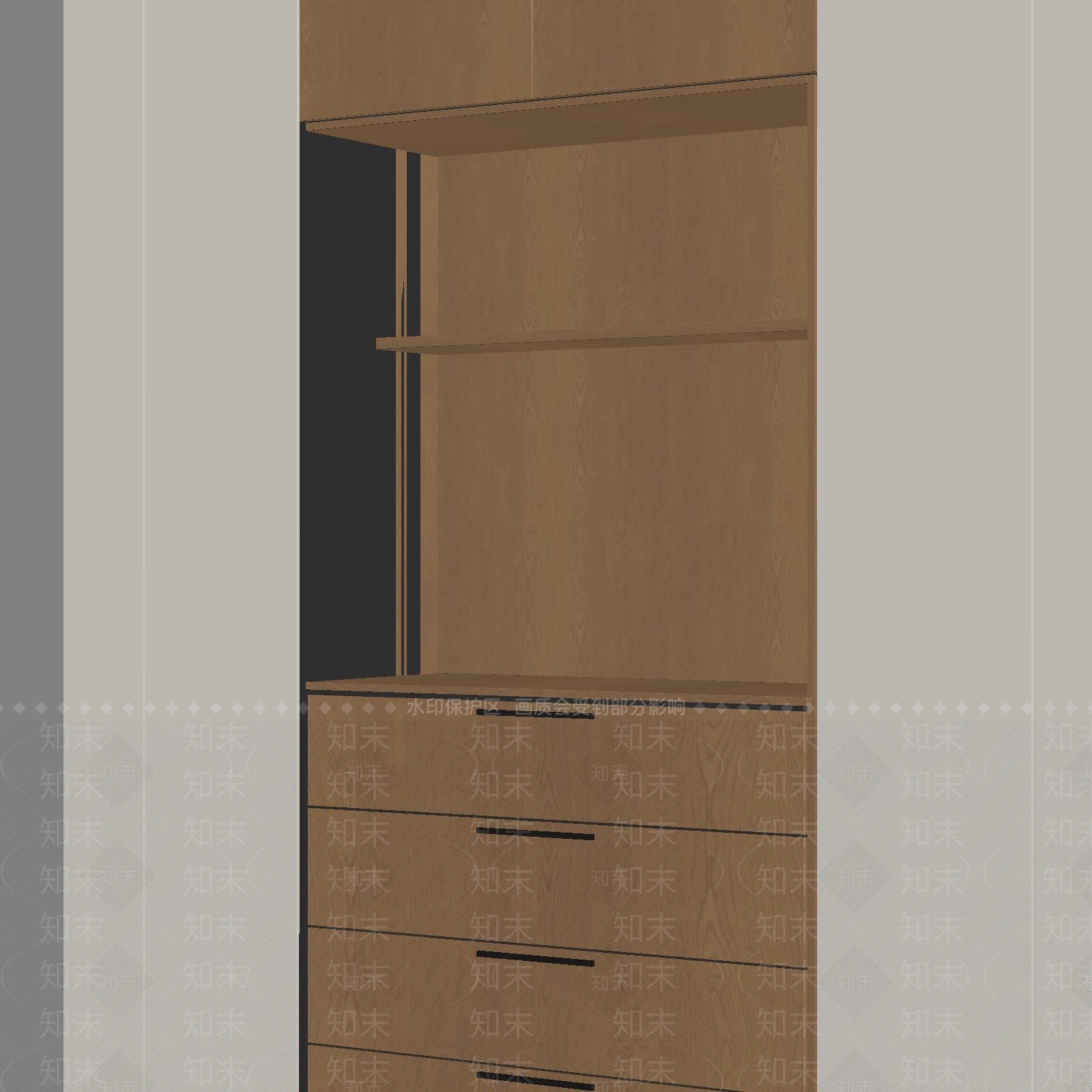 原木风木饰面3D模型下载【ID:1234395644】