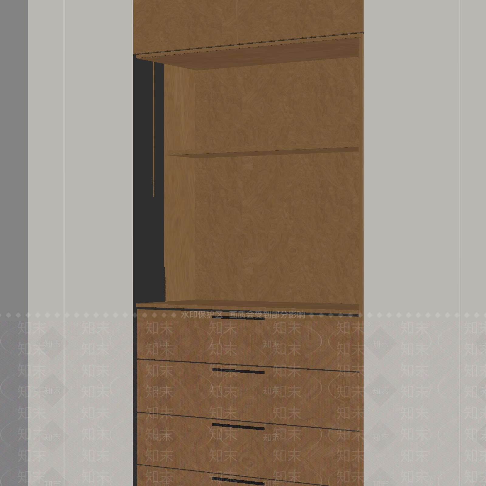 原木风木饰面3D模型下载【ID:1234395699】