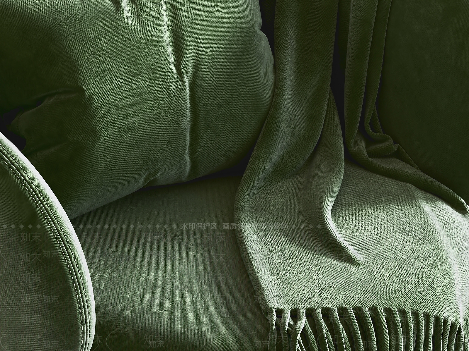 轻奢布料3D模型下载【ID:1234396044】