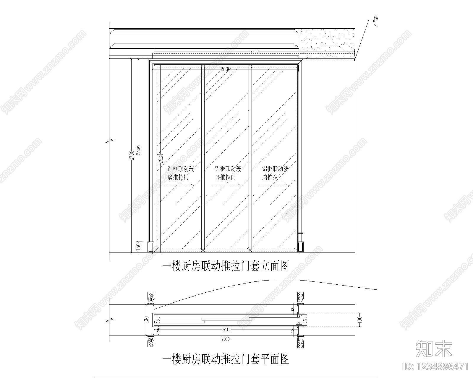 门CAD图纸
