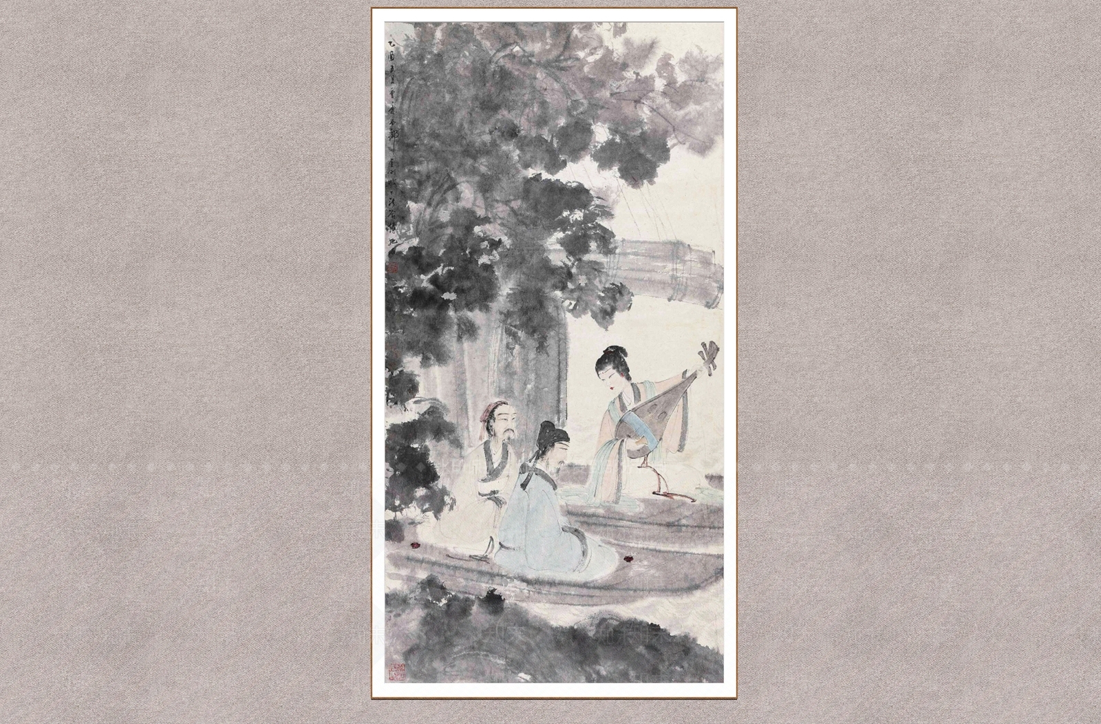 中式字画SU模型下载【ID:1234433049】