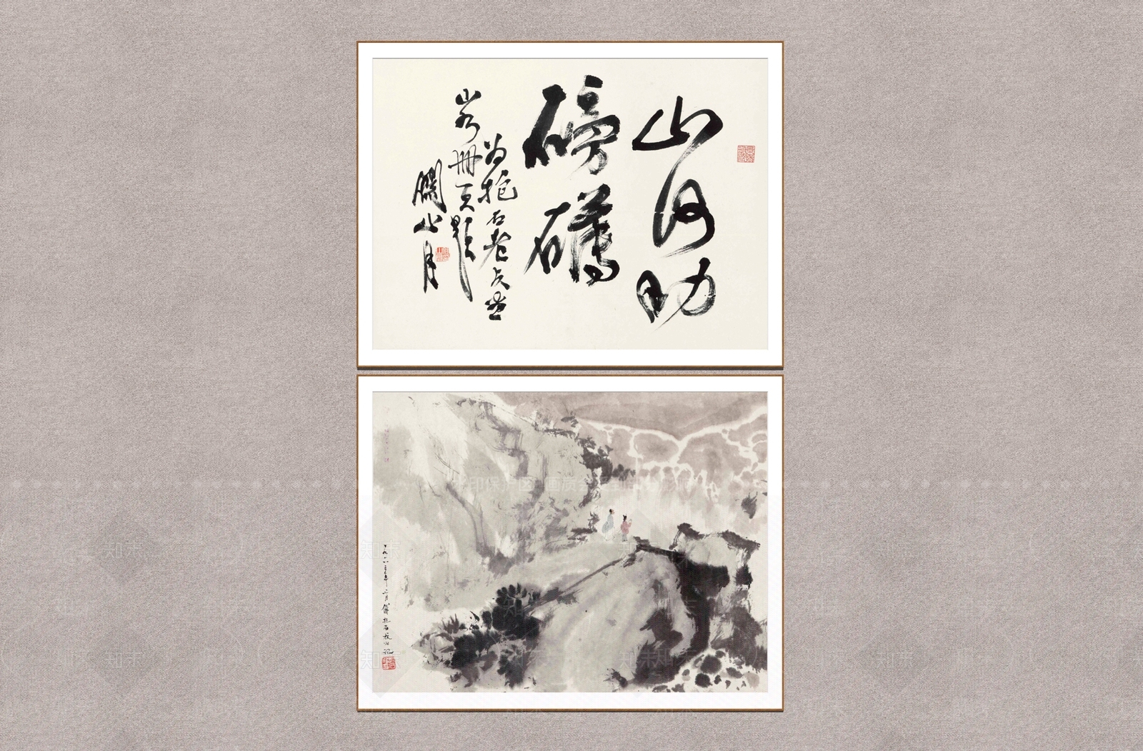 新中式字画SU模型下载【ID:1234433225】