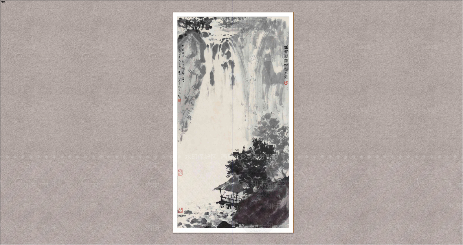新中式山水画SU模型下载【ID:1234433460】