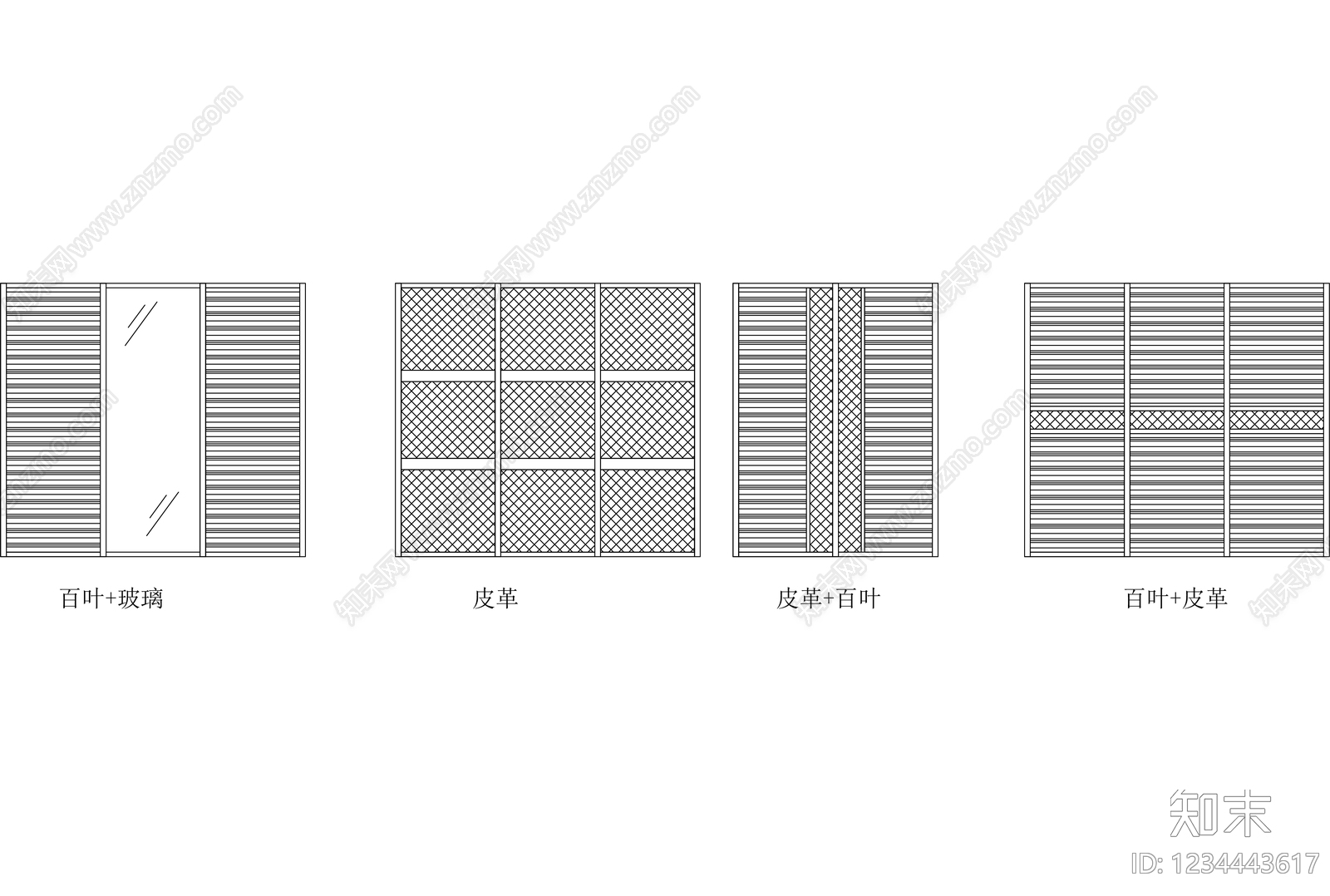 柜子cad施工图下载【ID:1234443617】