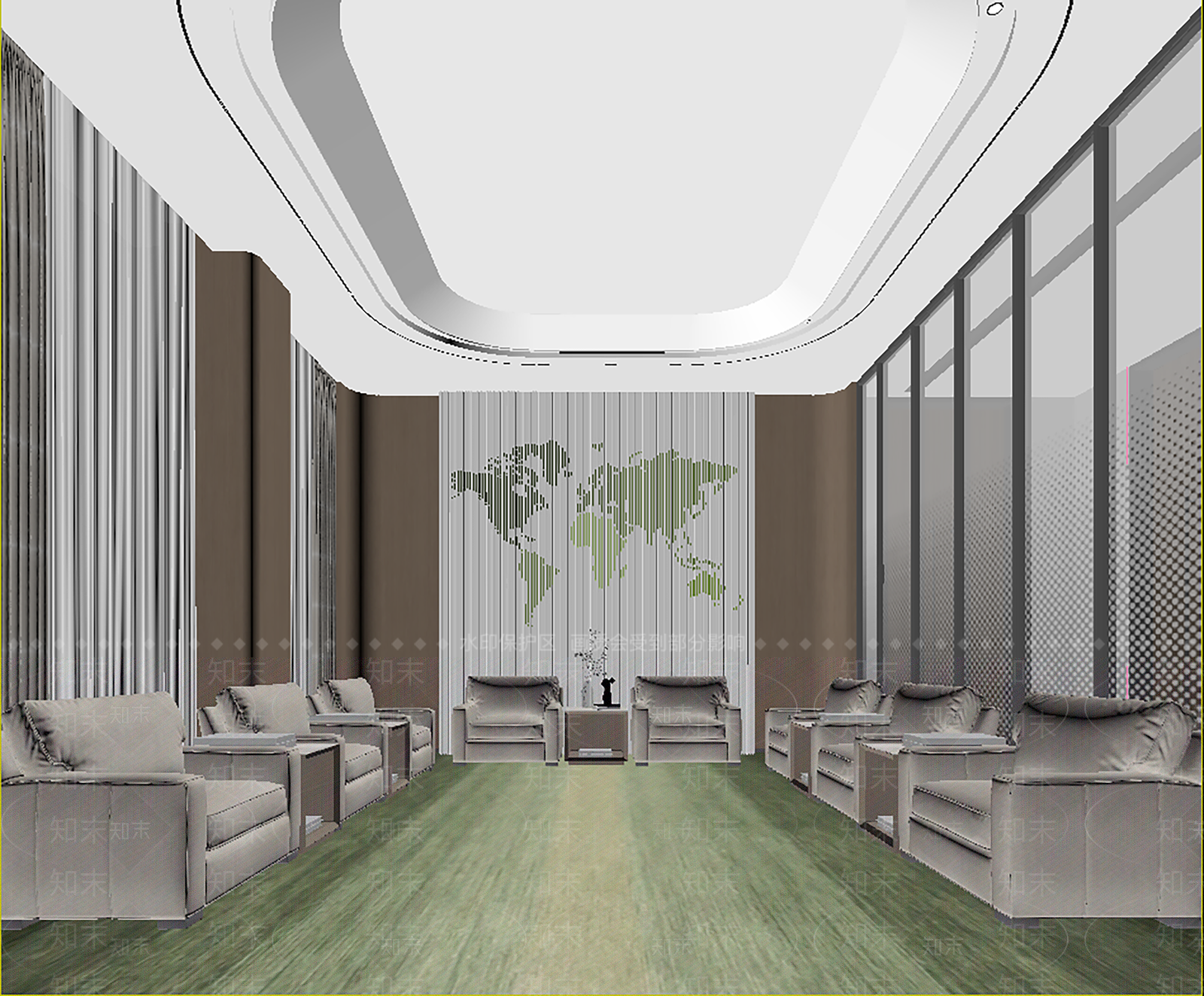 现代简约接待室3D模型下载【ID:1234445659】