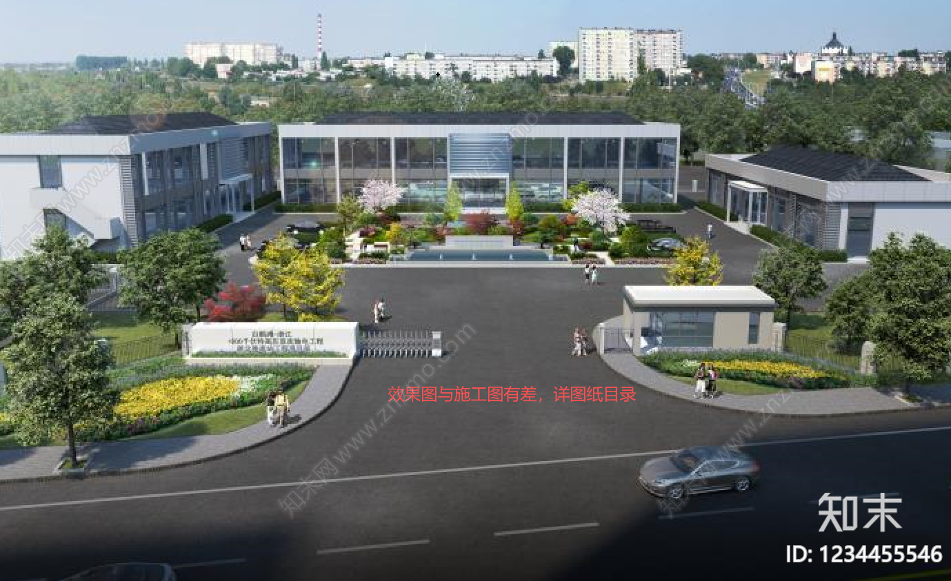 办公景观cad施工图下载【ID:1234455546】
