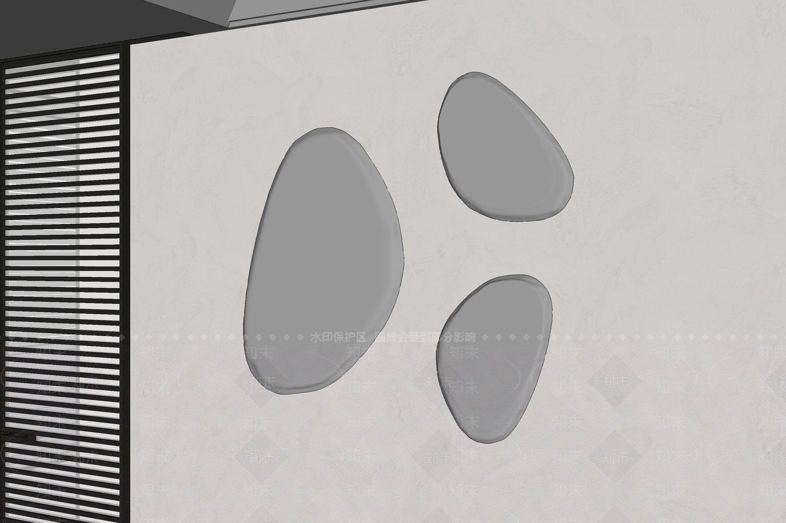 轻奢镜子SU模型下载【ID:1234457599】