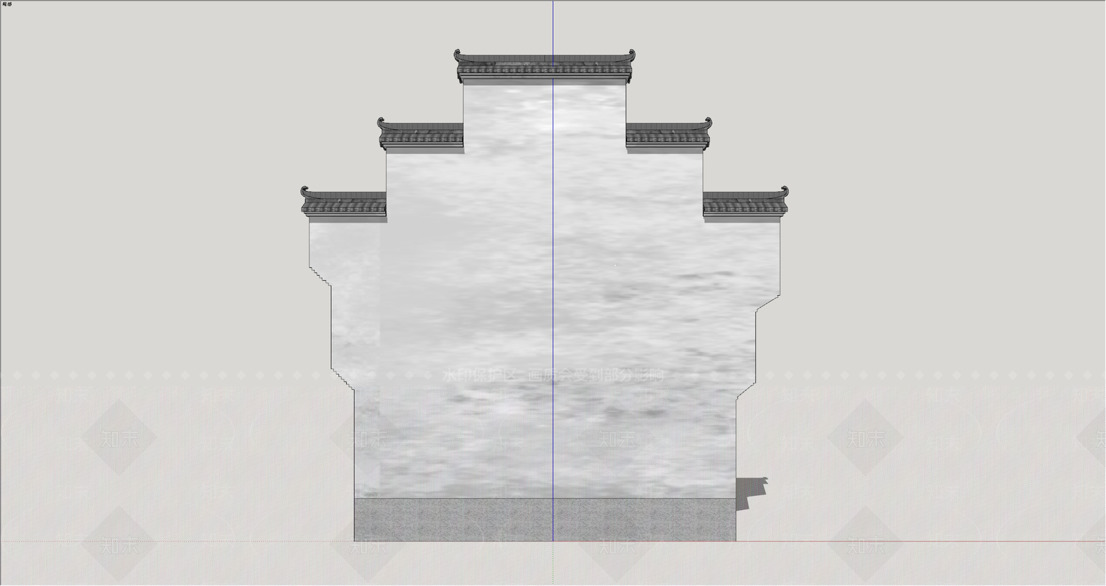 中式古建古建筑SU模型下载【ID:1234471418】
