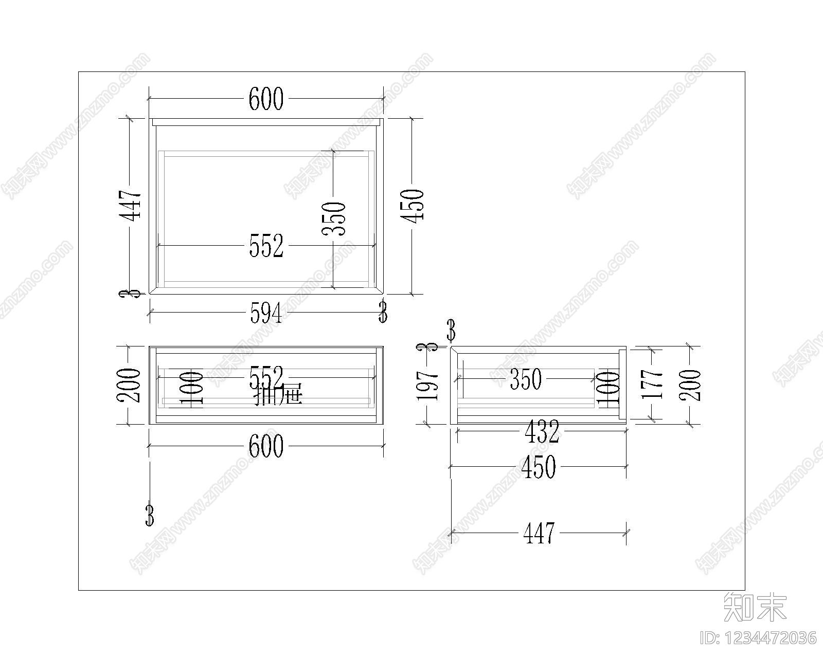 墙面节点cad施工图下载【ID:1234472036】